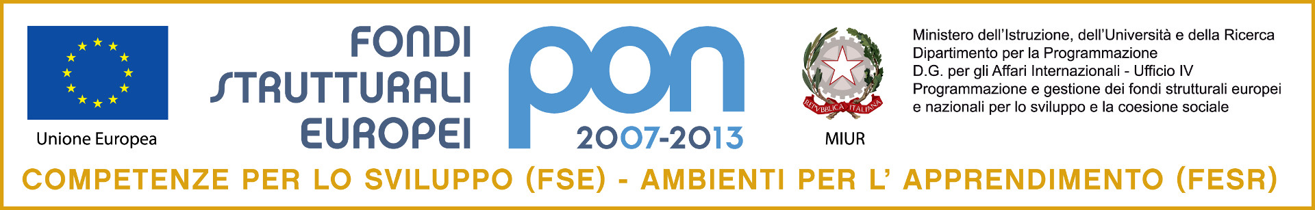Pon Logo FSE-FESR MIURt